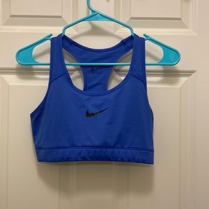 Blue Nike sports Bra